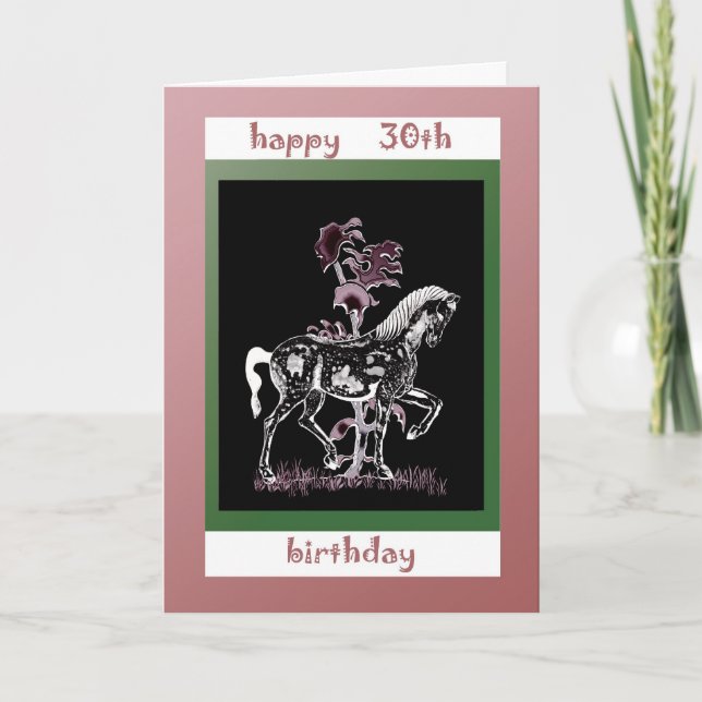 Feliz 30.ª tarjeta de cumpleaños (Anverso)