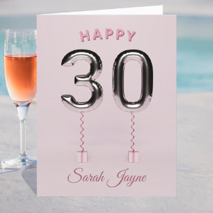 Feliz 30.ª tarjeta de cumpleaños