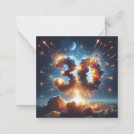 Feliz 30.ª Tarjeta de felicitación B-Day