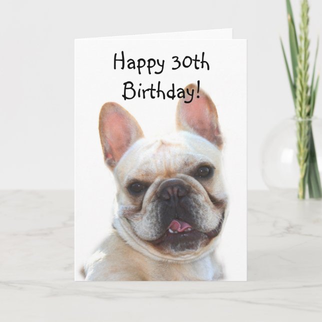 Feliz 30 aniversario de la tarjeta de felicitación (Anverso)