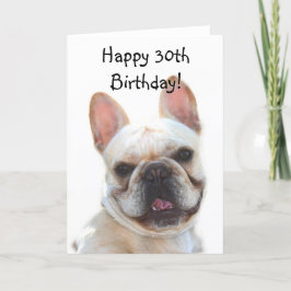 Feliz 30 aniversario de la tarjeta de felicitación