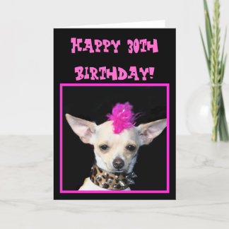 Feliz 30 aniversario tarjeta de felicitación al Pu