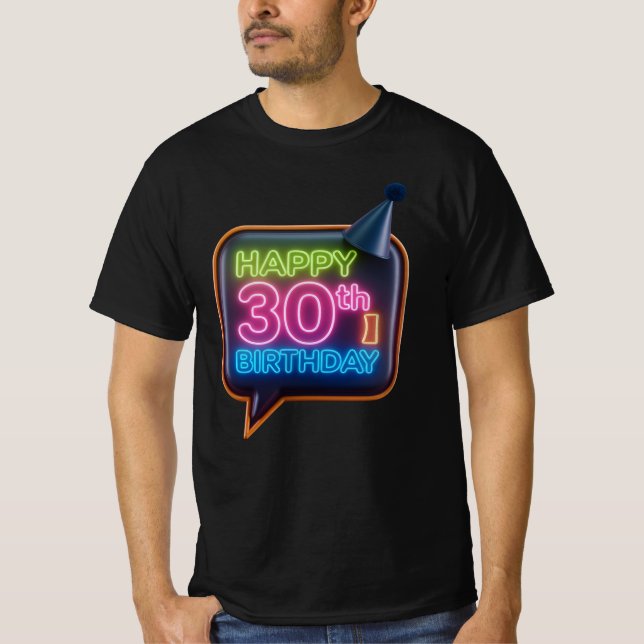 Feliz 30 cumpleaños a la camiseta (Anverso)