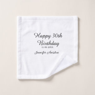 Feliz 30 cumpleaños agregar fecha elegante simple