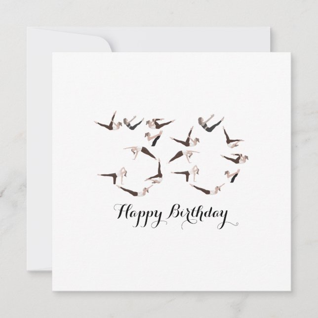 Feliz 30° cumpleaños de la tarjeta de Pilates (Anverso)