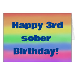 Feliz 3 cumpleaños sobrio