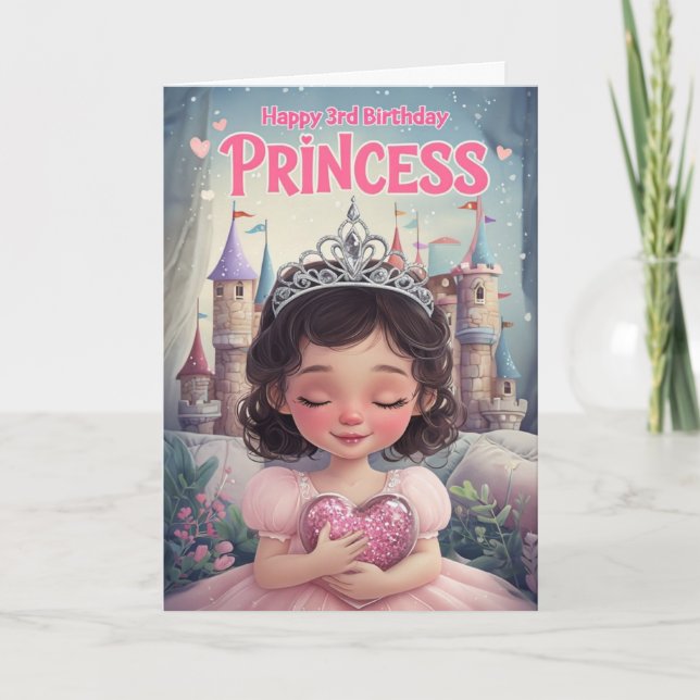 Feliz 3 cumpleaños, tarjeta (Anverso)