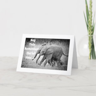 FELIZ **40º CUMPLEAÑOS DE MI TARJETA "TWIN"