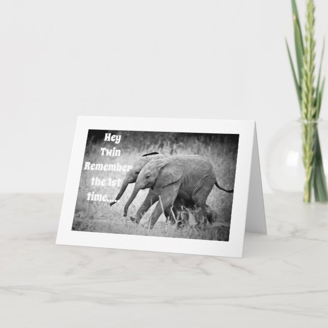 FELIZ **40º CUMPLEAÑOS DE MI TARJETA "TWIN" (Anverso)