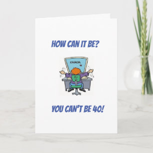 **FELIZ 40º CUMPLEAÑOS** TARJETA