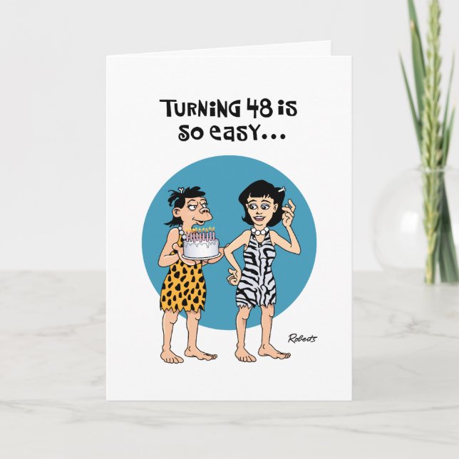 Feliz 48.ª tarjeta de cumpleaños (Anverso)