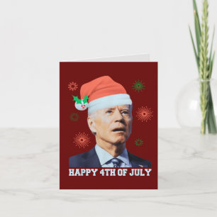Feliz 4 de julio Biden Navidad Sombrero Gracioso 