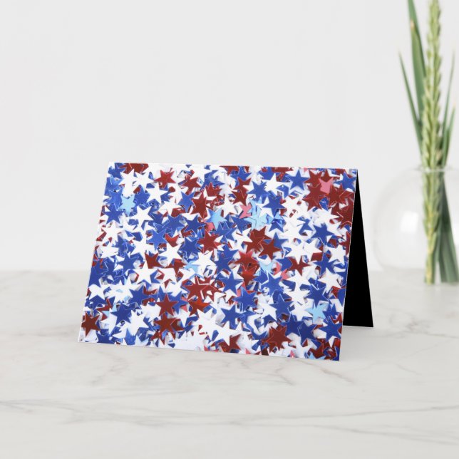 Feliz 4 de julio con tarjeta de felicitación (Anverso)