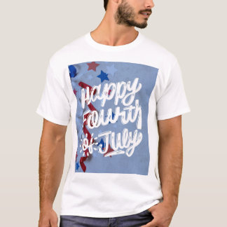 Feliz 4 de julio de diseño de camisetas