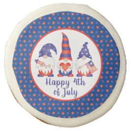 Feliz 4 de julio de gnomos azul rojo blanco