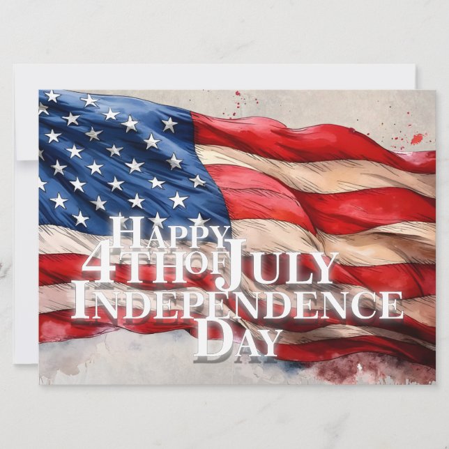 Feliz 4 de julio - Día de la Independencia (Anverso)