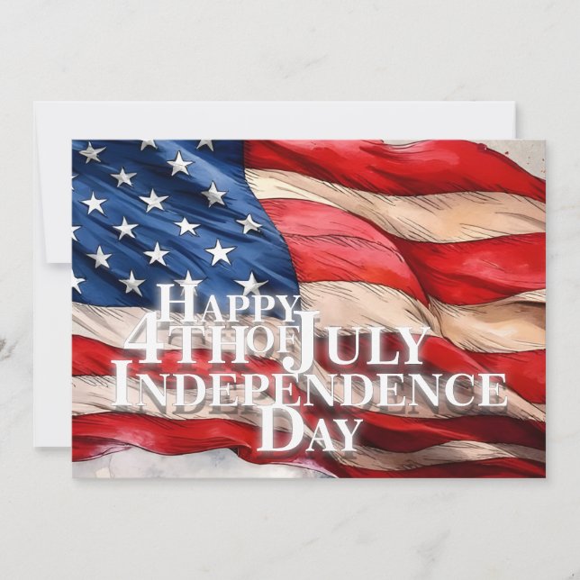 Feliz 4 de julio - Día de la Independencia (Anverso)