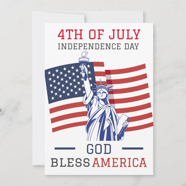Feliz 4 de julio, fiesta del Día de la Independenc (Anverso)