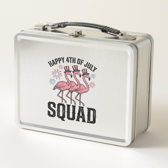 Feliz 4 de julio Flamingo Squad Diseño Vectorial_1 (Anverso)