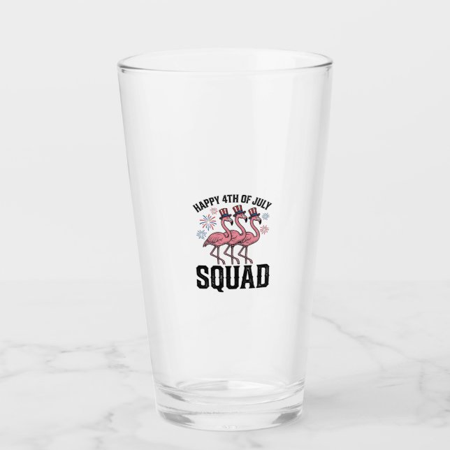 Feliz 4 de julio Flamingo Squad Diseño Vectorial_1 (Anverso)