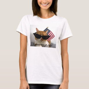 Feliz 4 de julio Gato genial con camiseta de bande