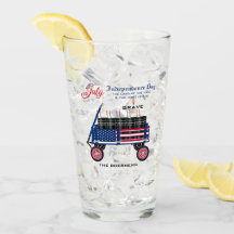 Feliz 4 de julio Independencia Cerveza soda Tea Gl