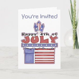 Feliz 4 de julio - Invitaciones