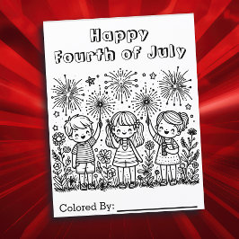 Feliz 4 de julio | Página de coloreado