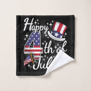 Feliz 4 de julio Patriótico Bandera Americana USA