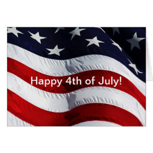 ¡Feliz 4 de julio! Personalizable de Bandera de Es