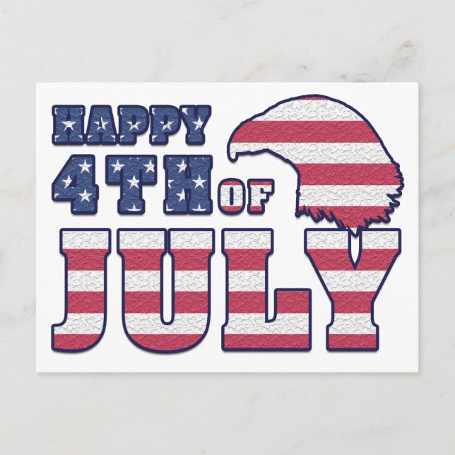 Feliz 4 de julio, postal (Anverso)