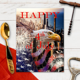 Feliz 4 de julio, postal