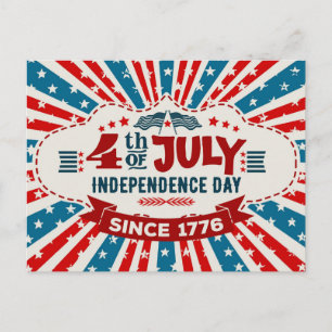 Feliz 4 de julio, postal