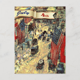 Feliz 4 de julio. Postal Bella Artes