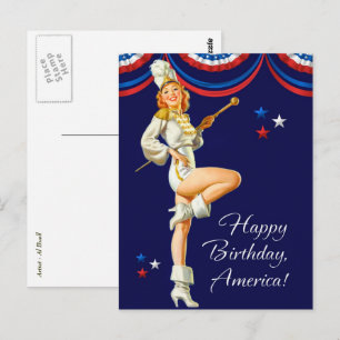 Feliz 4 de julio. Postales de diseño de anclaje de