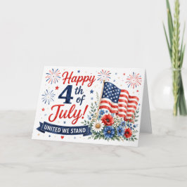 Feliz 4 de julio tarjeta de felicitación Unidos Es