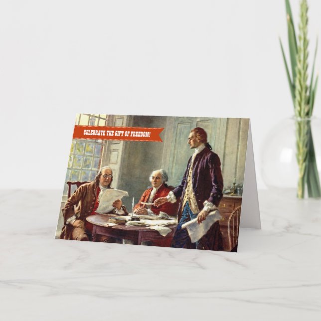 Feliz 4 de julio, tarjeta de Personalizado Bella A (Anverso)