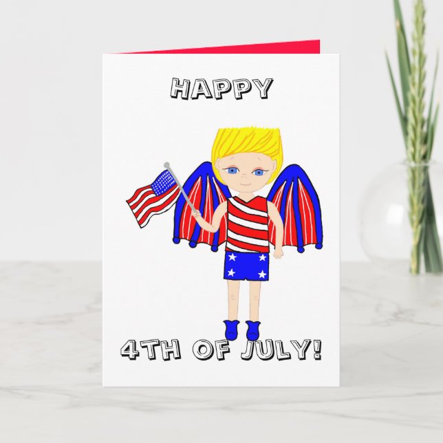 ¡Feliz 4 de julio! Tarjeta mediana (Anverso)