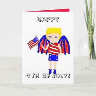 ¡Feliz 4 de julio! Tarjeta mediana