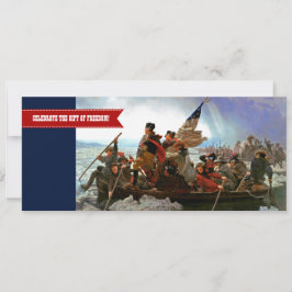 Feliz 4 de julio. Tarjeta plana Personalizado Bell