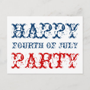 Feliz 4 de julio, tarjetas fiestas para el Día de 