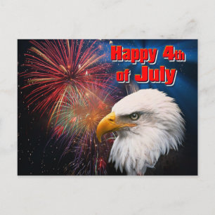 Feliz 4 de la postal del 1 de julio