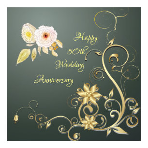 Feliz 50 aniversario Boda Foto Ampliación