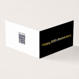 Feliz 50° aniversario tarjeta de saludo
