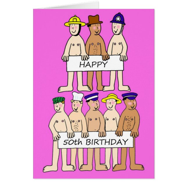 Feliz 50° cumpleaños Personalizado hombres humor (Frente)