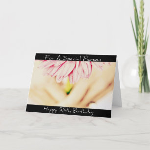 Feliz 55ª tarjeta de cumpleaños