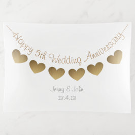 Feliz 5° Aniversario del Boda, amarre del corazón 