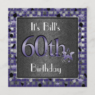 Feliz 60 aniversario de invitación personalizada