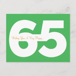 Feliz 65º aniversario de postales hito - en verde