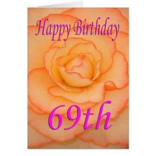 Feliz 69° cumpleaños flor